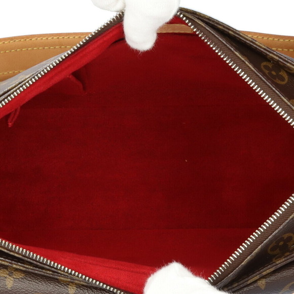 LOUIS VUITTON Brown Monogram Canvas Shoulder Bag - Picture 6 of 12